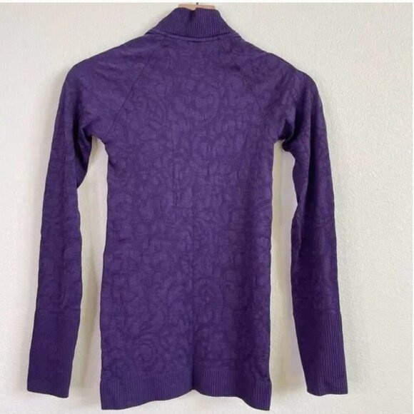 Lululemon Rest Less 1/2 Zip Dark Court Purple size 6 - Picture 3 of 5